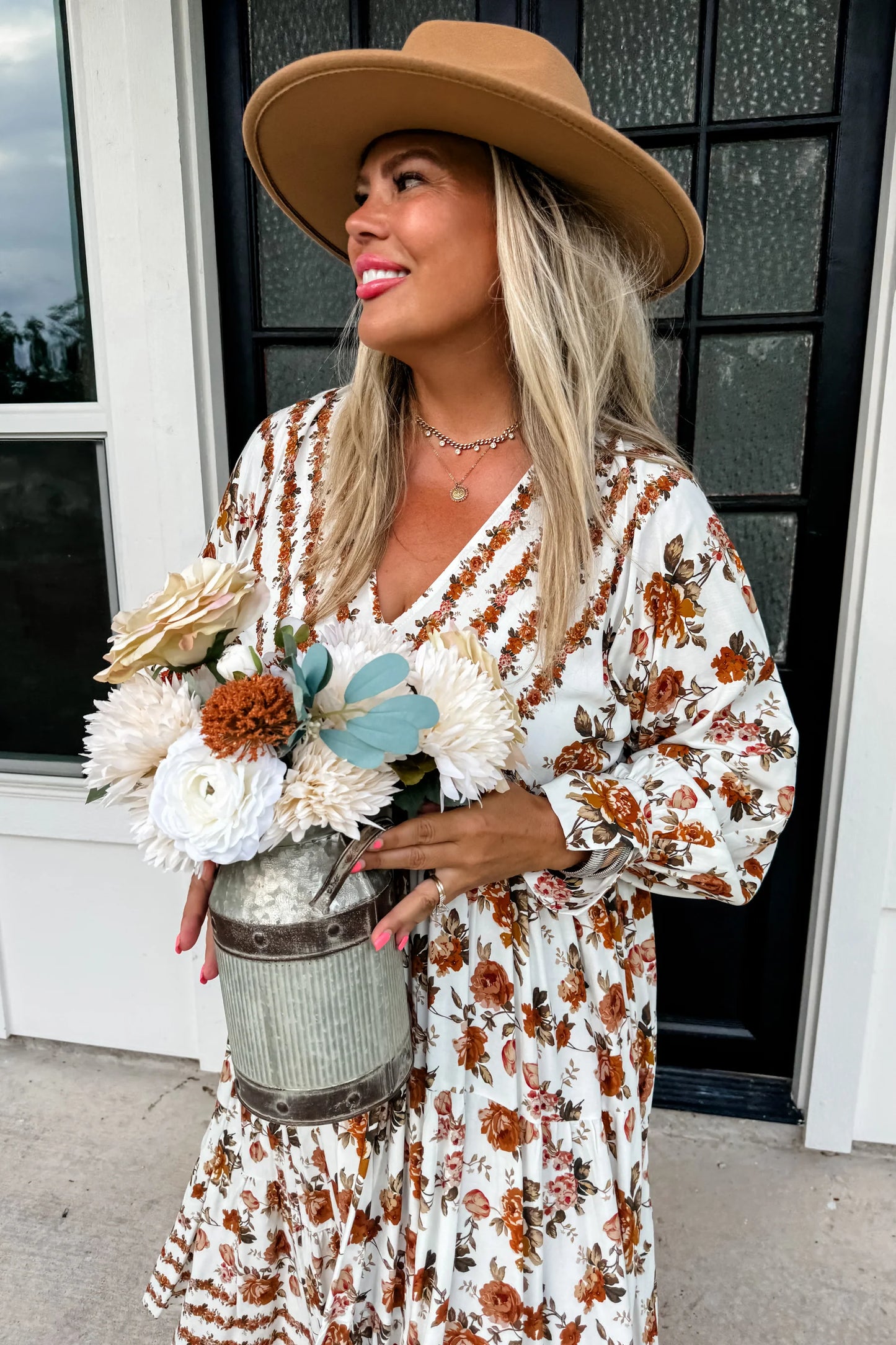 Fabulous Fall Floral Dress