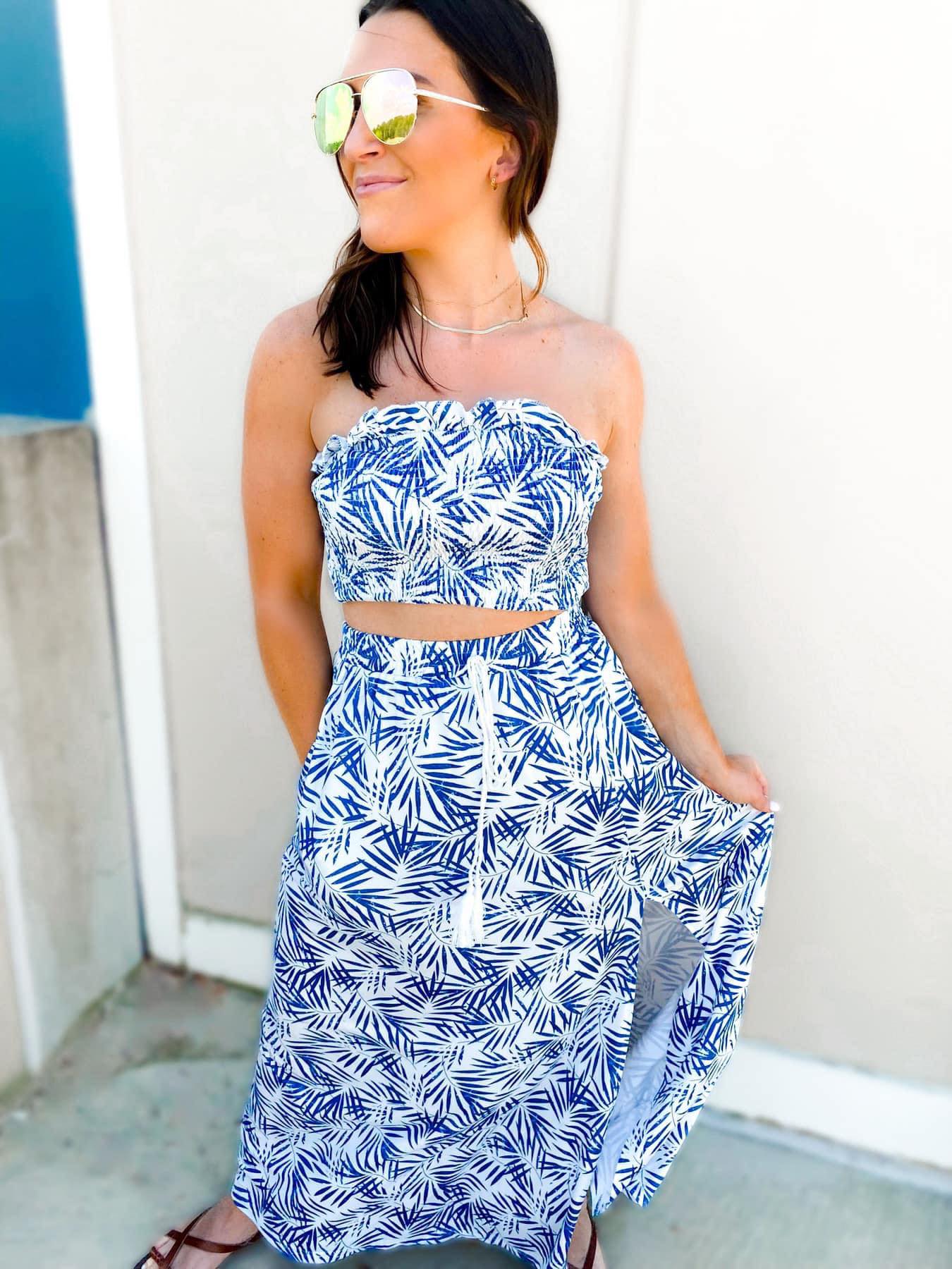 Let's Get Tropical Two-Piece Skirt Set