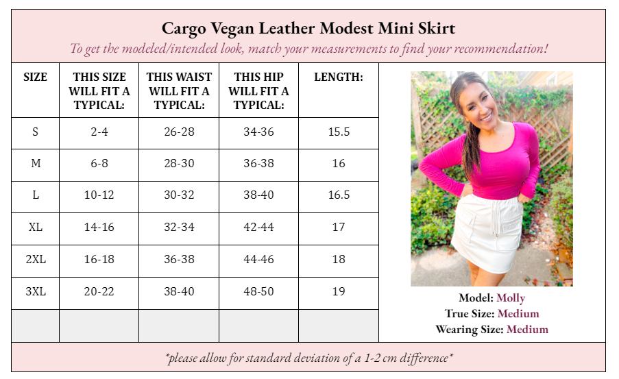 Spring/Summer Cutie Cargo Vegan Leather Mini Skirt