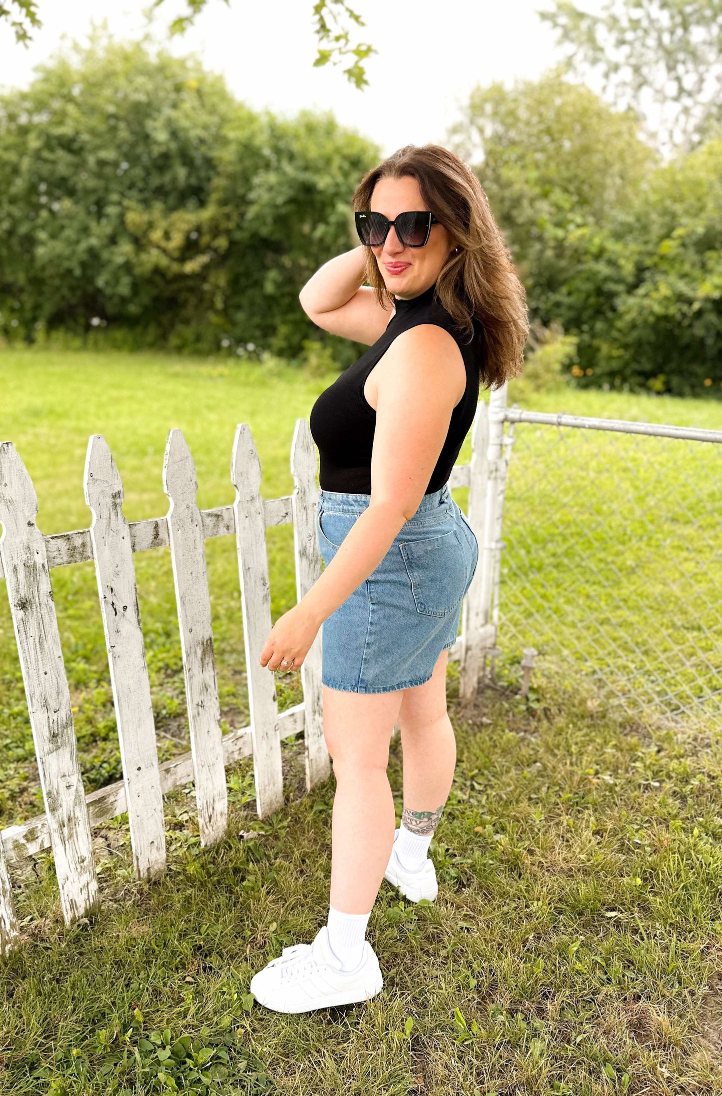 Classic Denim Mom Shorts