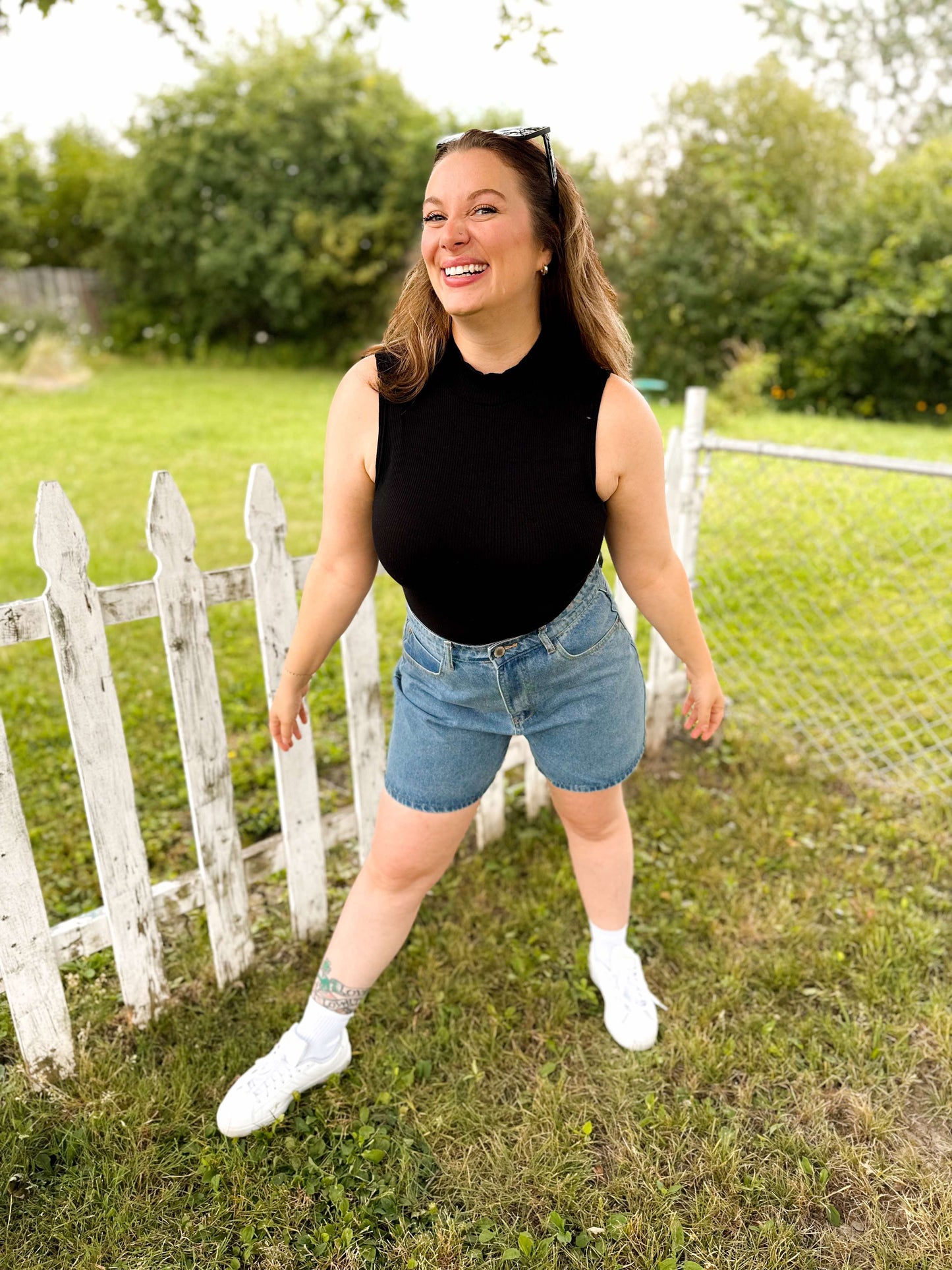 Classic Denim Mom Shorts