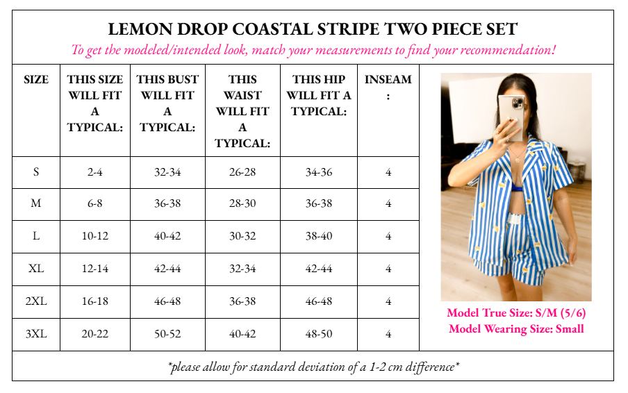 Lemon Drop Coastal Set