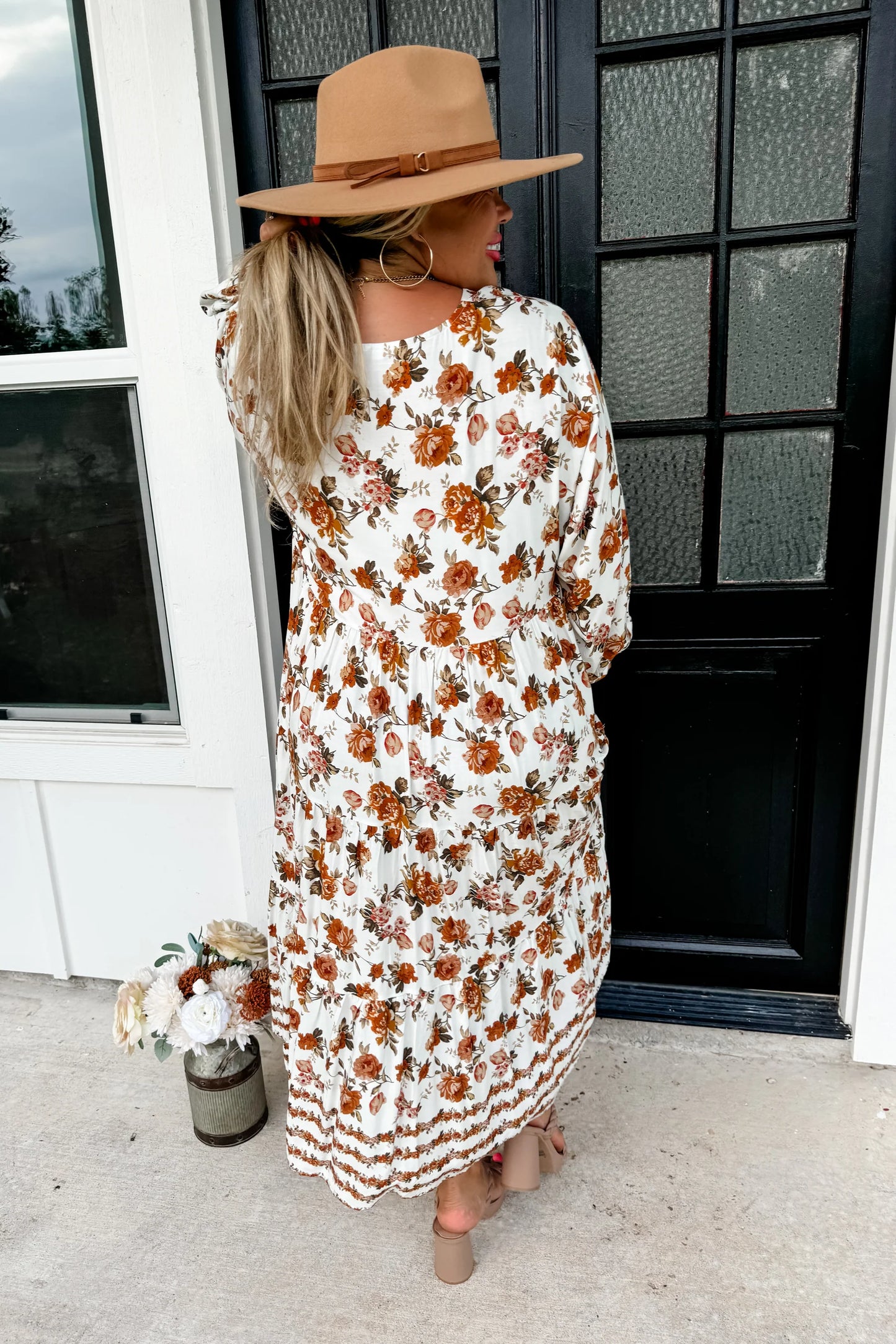 Fabulous Fall Floral Dress