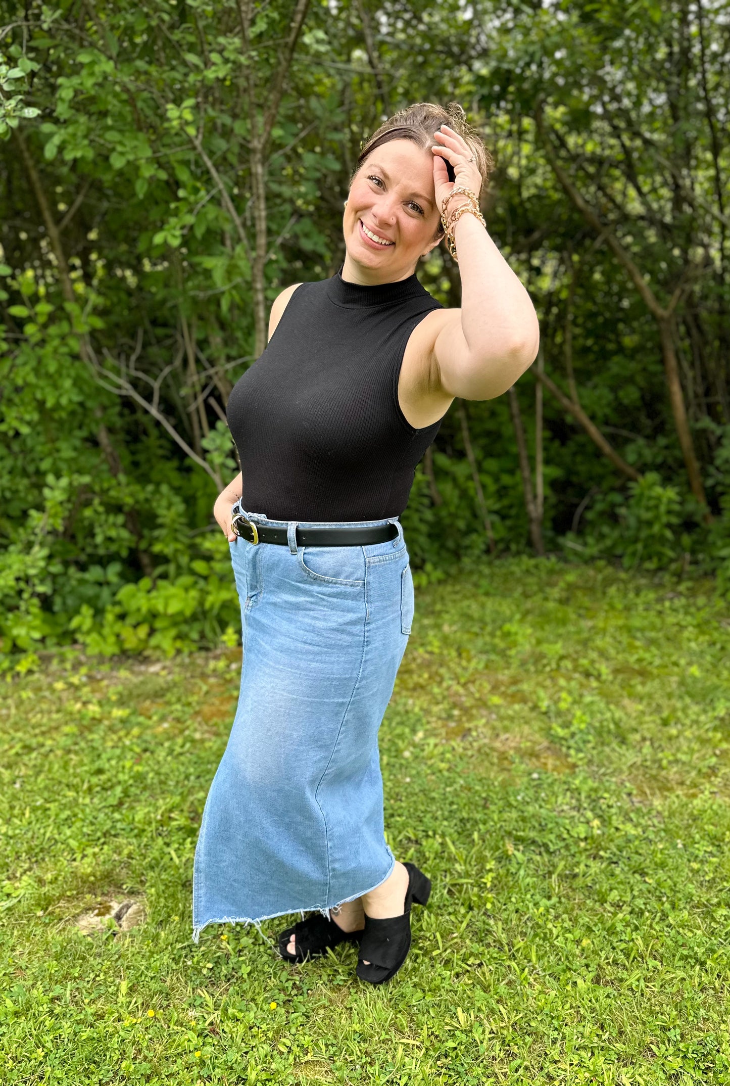 The 90’s Called Denim Skirt