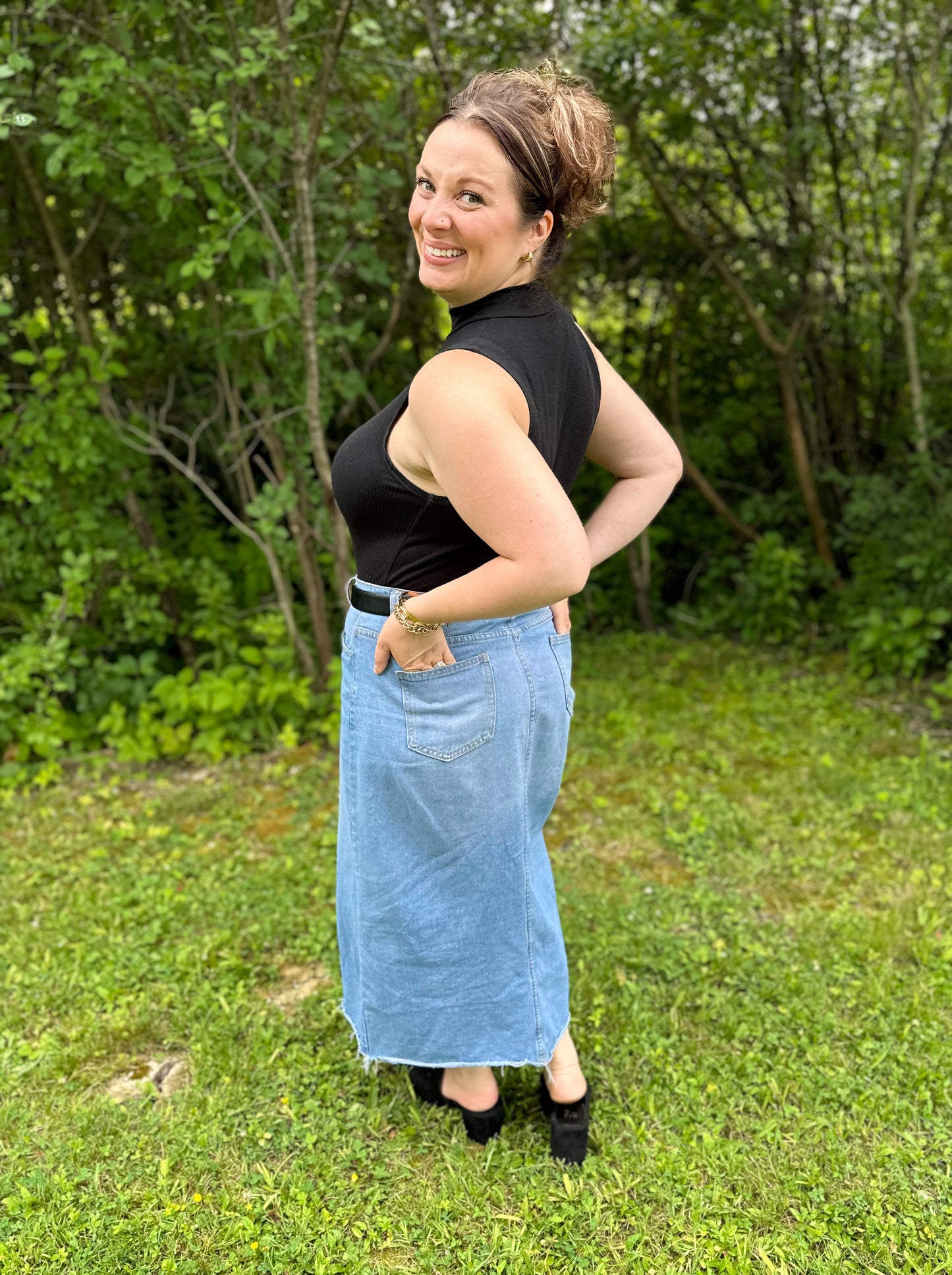 The 90’s Called Denim Skirt