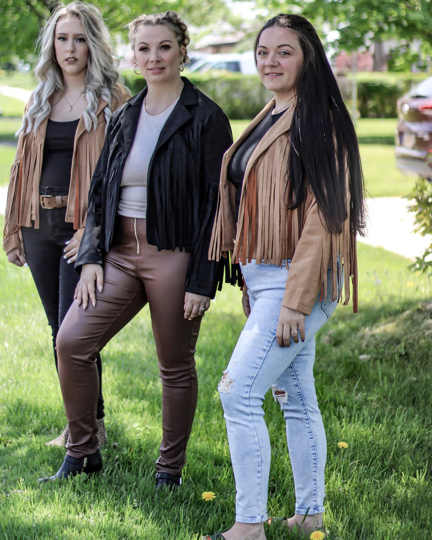 F is For Fringe Faux Suede Jacket