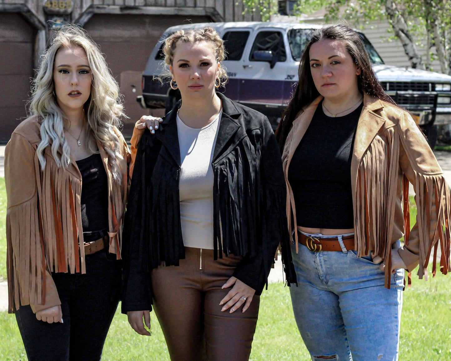 F is For Fringe Faux Suede Jacket