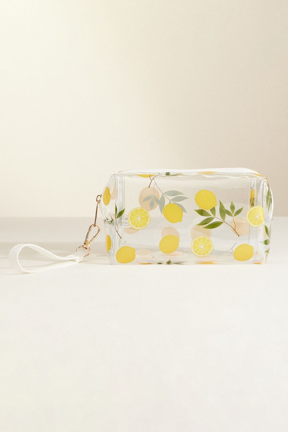 Clear Lemon Cosmetic Bag