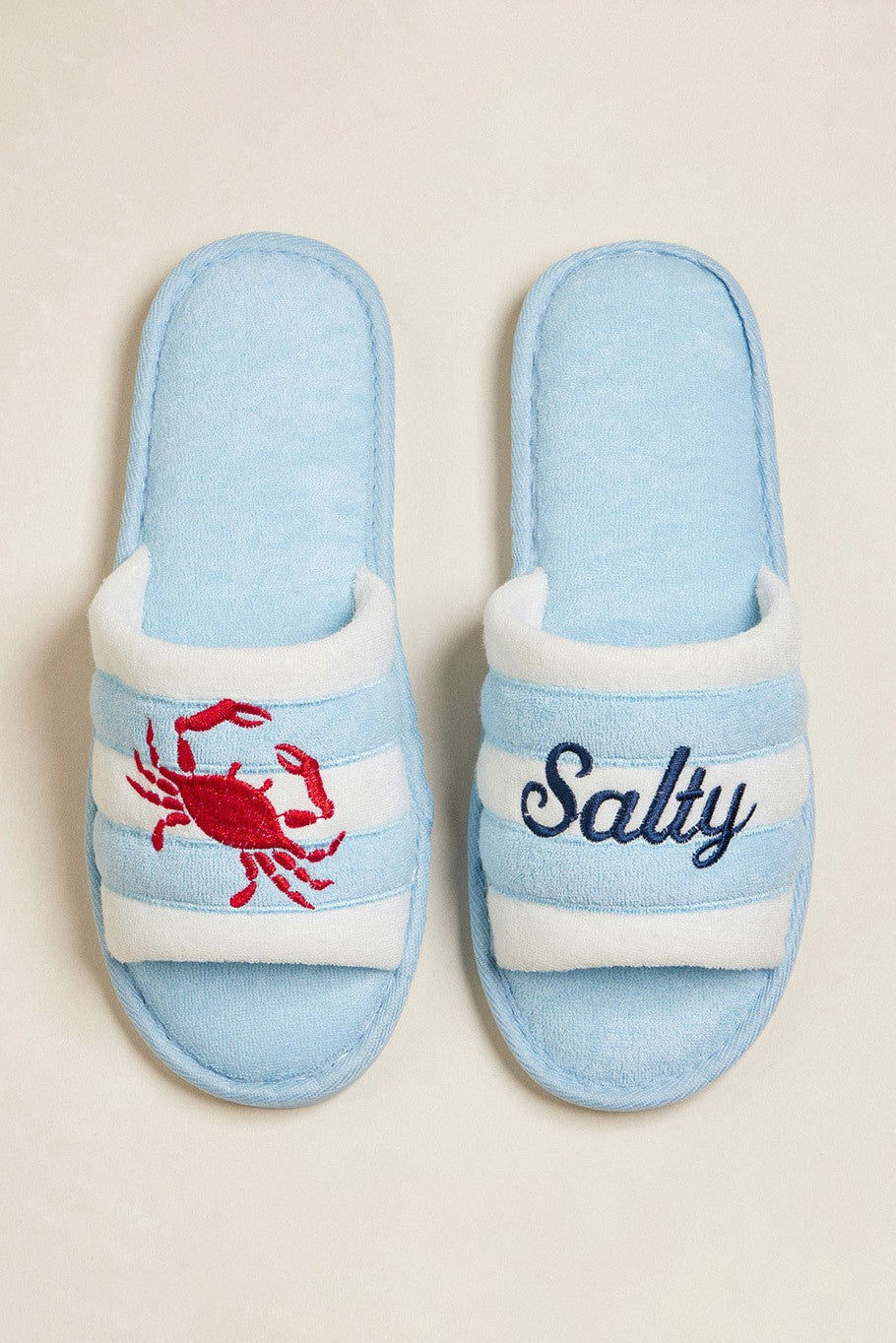 Striped Salty Crab Slippers