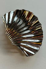 Metallic Seashell Hair Clip