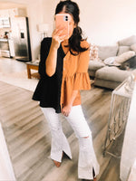 Split Hem Bell Bottom Jeans