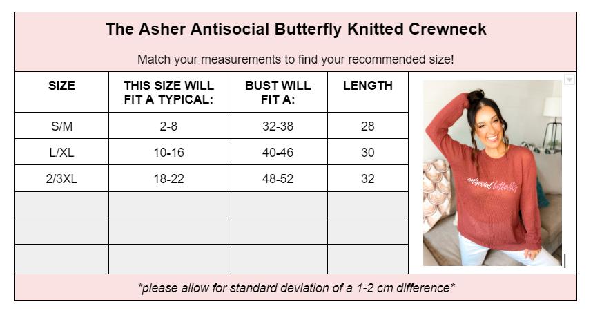 Antisocial Butterfly Knitted Crewneck