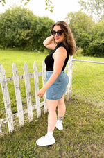 Classic Denim Mom Shorts