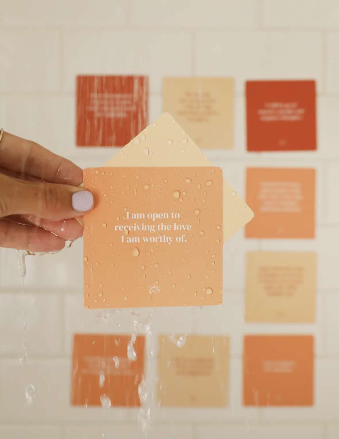 Shower Affirmation Cards