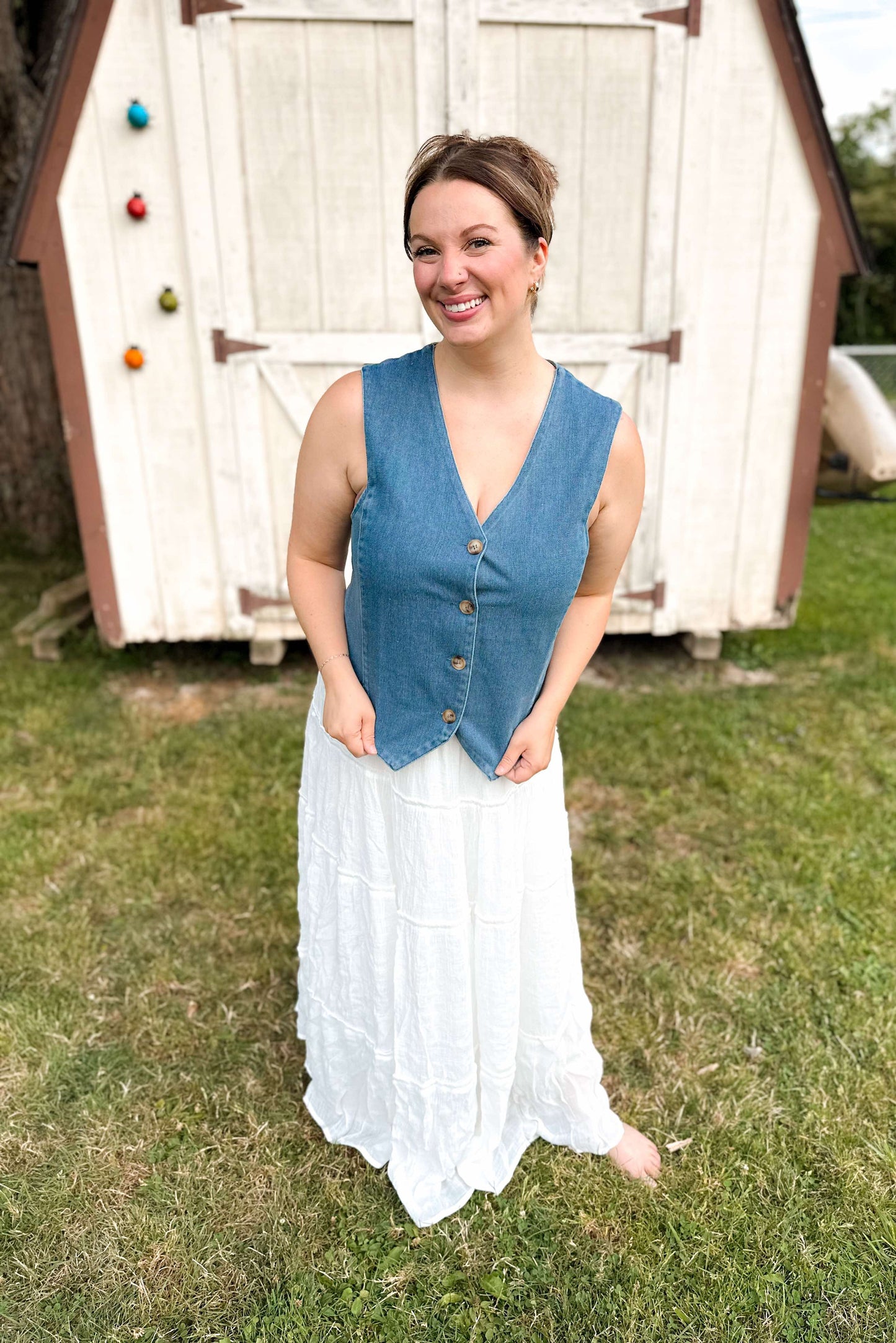 Country Cutie Denim Vest