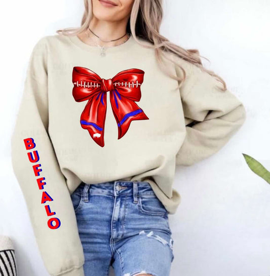 Buffalo Bow Crewneck Sweatshirt