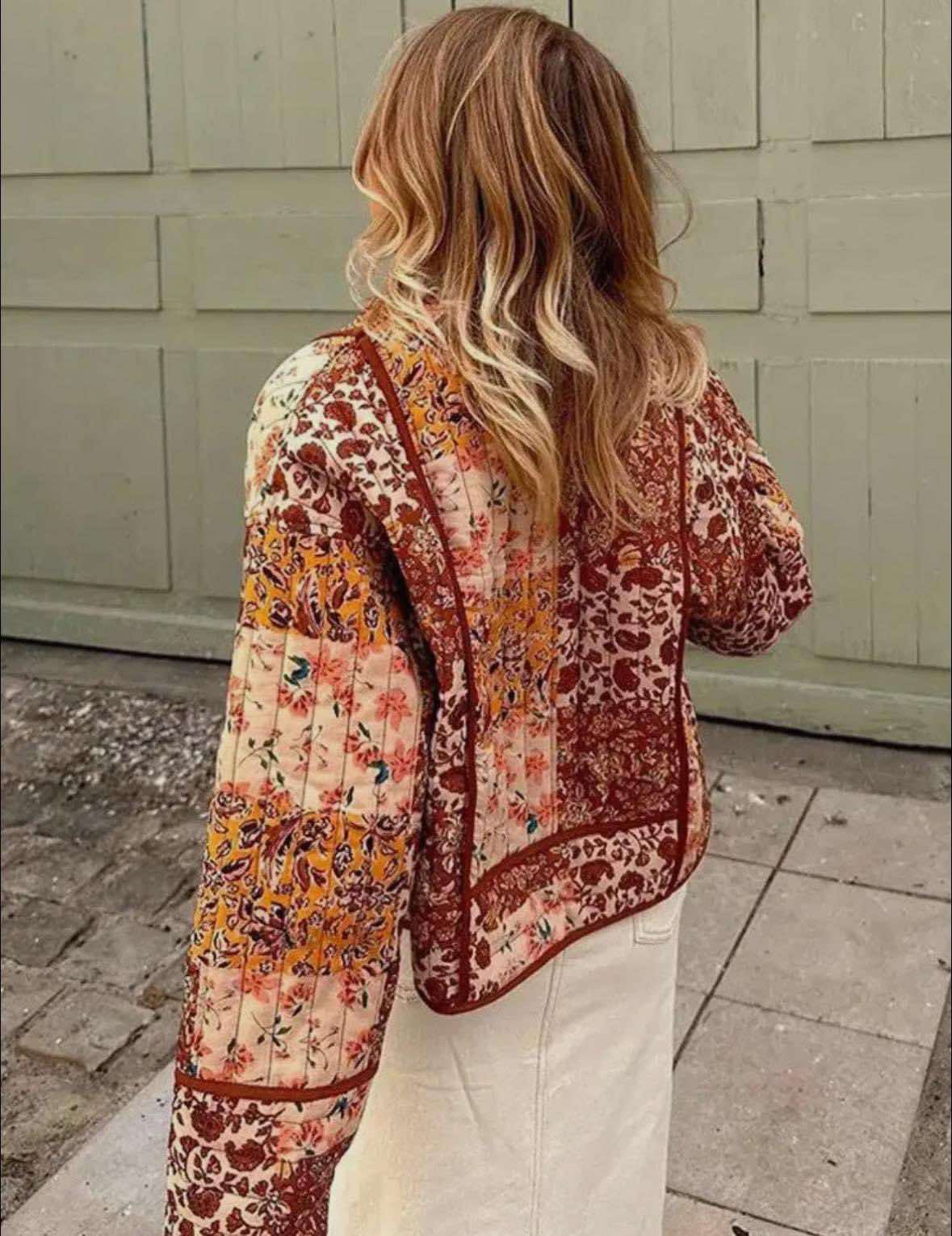 Maple Sugar Patchwork Quilted Jacket