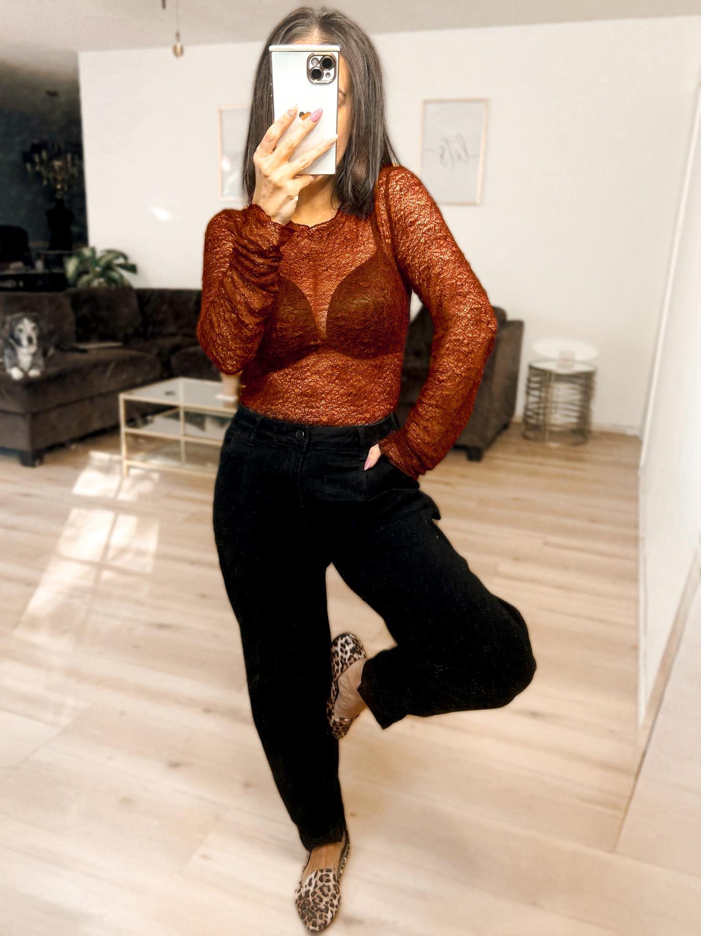 Luxe Lace & Floral Sheer Top