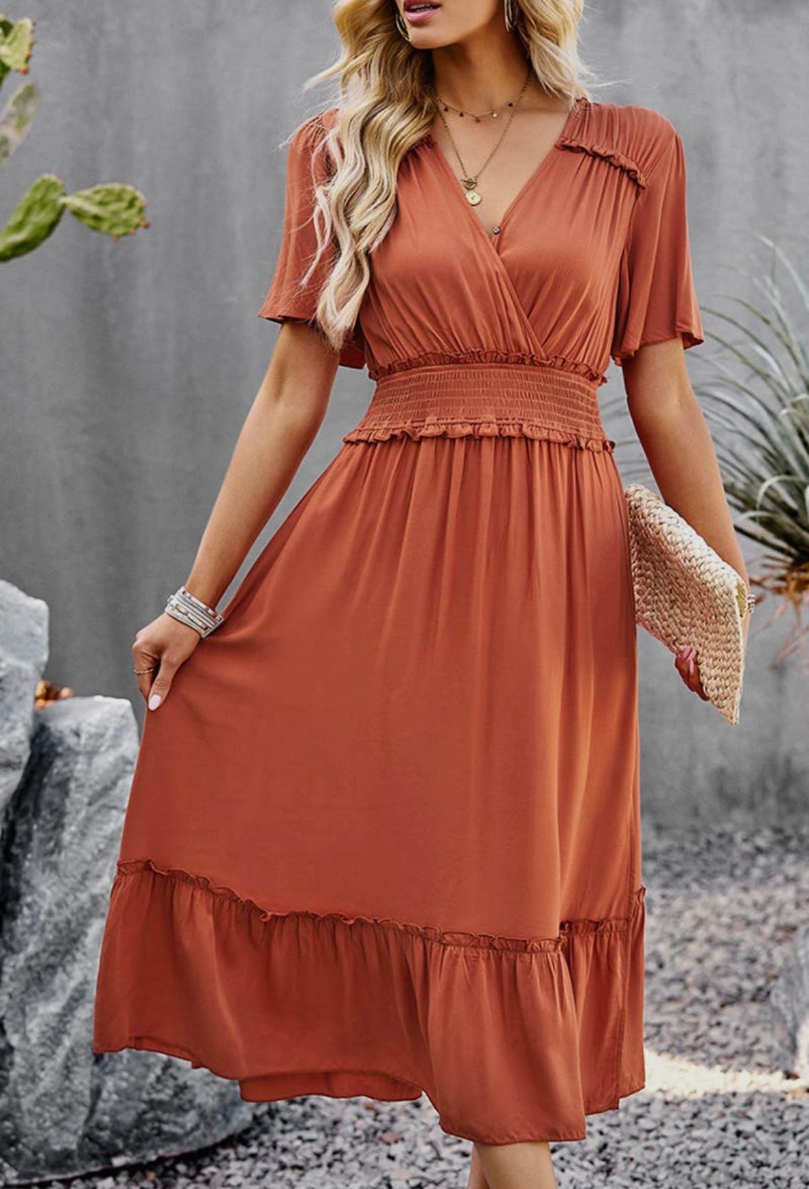 Adorable Autumn Ruffle Dress