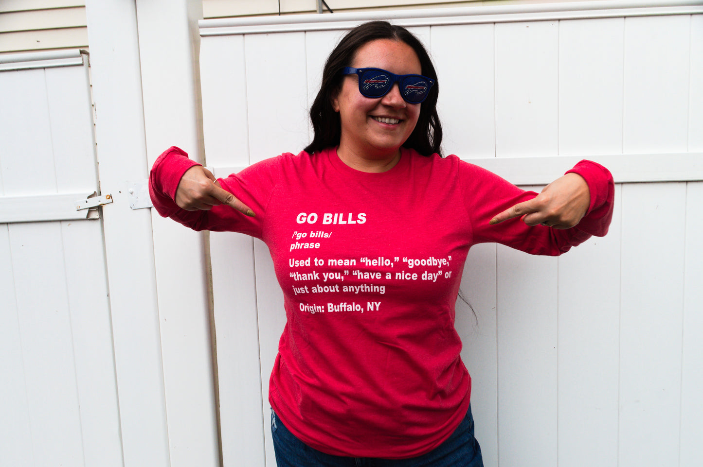 "Go Bills" Definition Unisex Long Sleeve