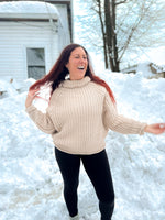 Chunky Chai Latte Turtleneck Sweater