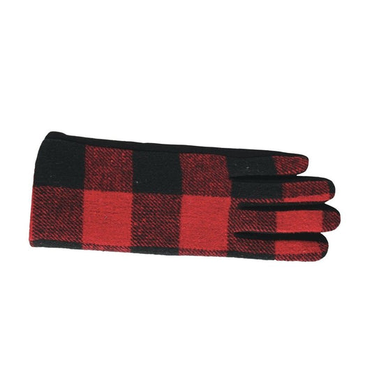 Buffalo Check Winter Gloves