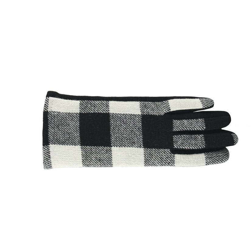 Buffalo Check Winter Gloves